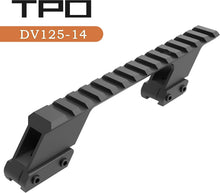 Load image into Gallery viewer, 3/8" to 7/8" Dovetail to Picatinny Adapter, 14-Slot Dovetail to Picatinny Rail 11mm to 20m DV125-14