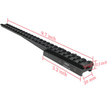 Load image into Gallery viewer, 24-Slot Riser Scope Mount 0.5 inch /0.83 inch /1 inch Picatinny Rail Riser Mount
