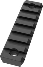 Load image into Gallery viewer, 2 PCS 3'' M-LOK 7 slots Picatinny Rail Section Aluminum Black