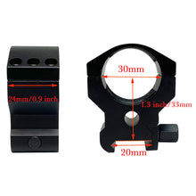 Load image into Gallery viewer, 30mm Scope Mount Picatinny Scope Rings