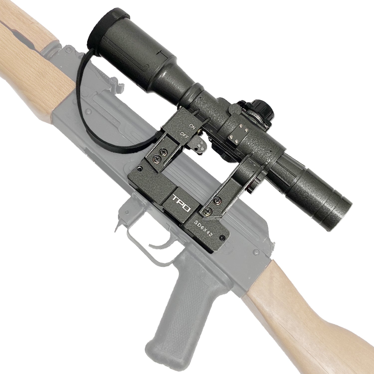 Scope For Loading AK Scope SVD Dragunov Scope 6X42mm POSP Rifle Scope with Side Rail Mou ...