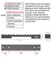 Load image into Gallery viewer, CZ600 Medium Action Scope Base