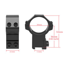 Load image into Gallery viewer, TPO 30mm Diameter Scope Mount, High/Medium Profile Airsoft Dovetail Scope Rings, for 11mm Dovetail Rails