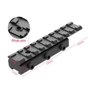11mm 3/8" Dovetail To 7/8" 20mm Picatinny Rail Adapter Converter
