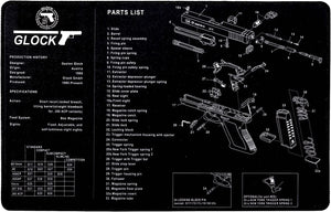 Non-Slip Gun Cleaning Mat for Use with Rifle/Glock