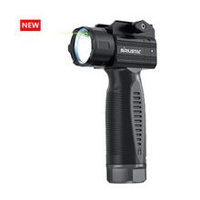 Load image into Gallery viewer, Sniper Tactical Vertical Foregrip Rechargeable - 2000 Lumen LED Flashlight Green Laser Fit 20mm Picatinny Rail Mount