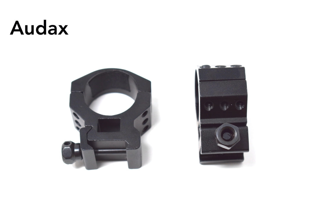 Audax 30mmHigh Profile Ring Rifle Scope Mount Weaver and Picatinny Mount