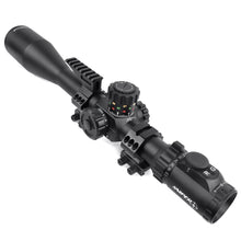 Load image into Gallery viewer, Sniper KT 12-60X60 SAL Rifle Scope 35mm Tube Side Parallax Adjustment Glass Etched Reticle Red Green Illuminated with Scope Rings