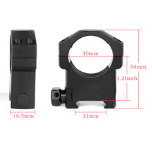 Load image into Gallery viewer, Tactical Heavy Duty 30MM Low/Medium/High Profile Ring Rifle Scope Mount Weaver and Picatinny Mount