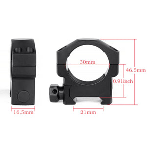 Tactical Heavy Duty 30MM Low/Medium/High Profile Ring Rifle Scope Mount Weaver and Picatinny Mount
