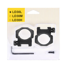 Load image into Gallery viewer, Tactical Heavy Duty 30MM Low/Medium/High Profile Ring Rifle Scope Mount Weaver and Picatinny Mount