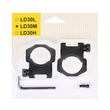 Load image into Gallery viewer, Tactical Heavy Duty 30MM Low/Medium/High Profile Ring Rifle Scope Mount Weaver and Picatinny Mount