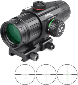 Prism Scope GIII LS3X30CB with Illuminated Red/Green Reticle, 3X Prism Scope