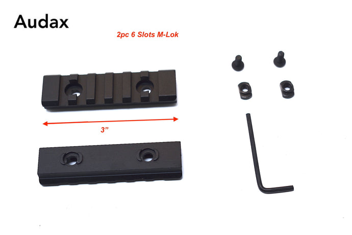 Audax M-LOK rail section 2 pcs for M-LOK handgaurd