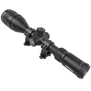 Sniper MT4-12X50AOL Scope with Red, Green and Blue Illuminated Reticle