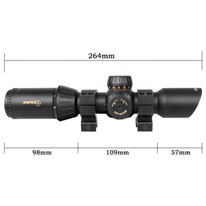 ND 1-5x30 Riflescope Reticle Illumination in Red, Green and Blue for .223/5.56 Rifles