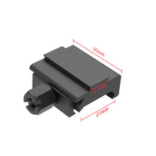 Load image into Gallery viewer, 20mm Picatinny to 11mm Dovetail Convert Mount, Picatinny to Dovetail Rail Adapter, Low Profile Riser Rail Mount