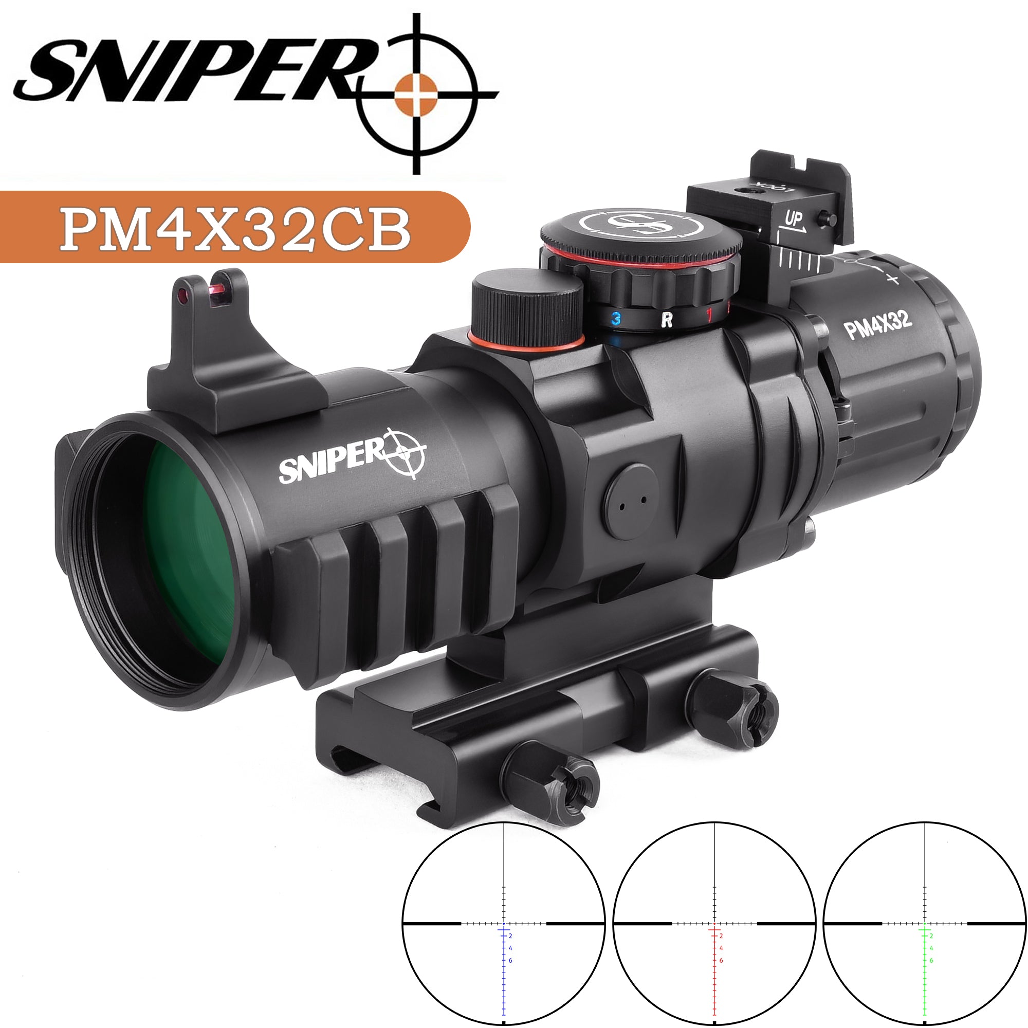 GII PM4X32 Prism Scope w/ Rapid Ranging Reticle (BDC) – Texas