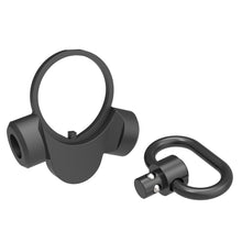 Load image into Gallery viewer, QD-Y AR-15 Ambi Adapter Mount Point w/ Push Botton QD Sling Swivel Receiver End Plate (BLACK/GREEN/TAN)
