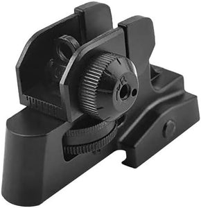Slim Fixed Rear Iron Sight Picatinny/Weaver Rail A2 Rear Sight