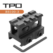 Load image into Gallery viewer, 3-Slot Riser Scope Mount 0.5 inch /0.83 inch /1 inch Picatinny Rail Riser Mount