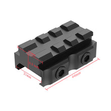 Load image into Gallery viewer, 3-Slot Riser Scope Mount 0.5 inch /0.83 inch /1 inch Picatinny Rail Riser Mount