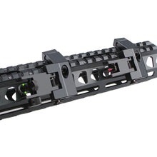 Load image into Gallery viewer, Fiber Optic Flip-up Front &amp; Rear Combo Iron Sights 45 Degree Back up Sight Set Compatible with 20mm Picatinny &amp; Weaver Rail, Low Profile, Rapid Transition