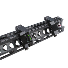 Load image into Gallery viewer, Fiber Optic Flip-up Front &amp; Rear Combo Iron Sights 45 Degree Back up Sight Set Compatible with 20mm Picatinny &amp; Weaver Rail, Low Profile, Rapid Transition