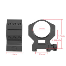 Load image into Gallery viewer, 30mm Scope Mount Picatinny Scope Rings