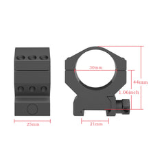 Load image into Gallery viewer, 30mm Scope Mount Picatinny Scope Rings