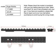 Load image into Gallery viewer, Ruger American Rimfire Scope Base 22LR/22WMR/17HMR