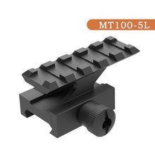 Load image into Gallery viewer, 5-Slot Riser Scope Mount 0.5 inch /0.83 inch /1 inch Picatinny Rail Riser Mount