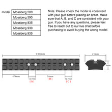 Load image into Gallery viewer, Mossberg 500/590/835 Scope Base (Black)