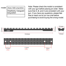 Load image into Gallery viewer, Howa 1500/Weatherby Vanguard Long Action Scope Base