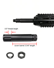 Load image into Gallery viewer, 1/2x28 TPI 5.5” Cover  Muzzle Brake