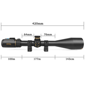 Tactical SNIPER WKP 8-32X56 SAL Rifle Scope Side Parallax Adjustment Glass Etched Reticle RG Illuminated with Bubble Level