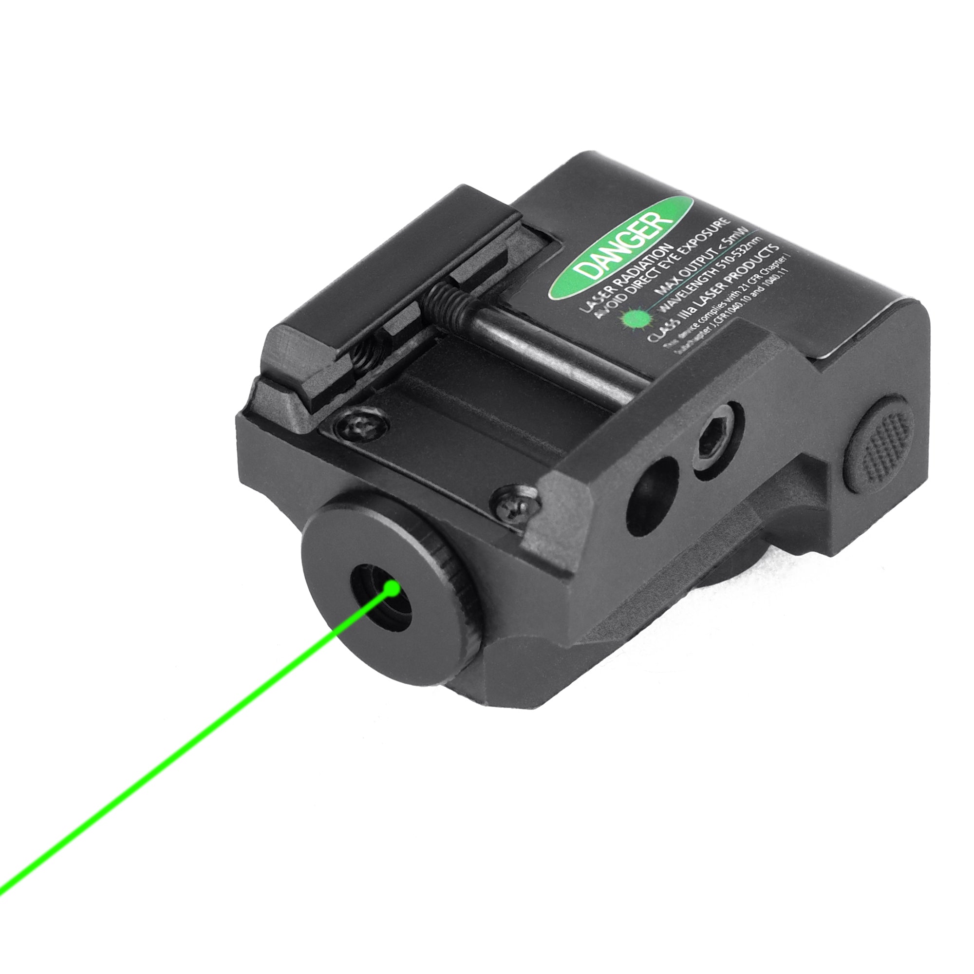 Tactical Green Dot Laser Sight Low Profile Handgun Rifle For 20mm Picatinny  Rail