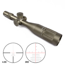 Load image into Gallery viewer, Sniper VT4.7-29x56 FFP 35MM Scope First Focal Plane Riflescope with Red/Green/Blue Illuminated Reticle