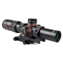 Load image into Gallery viewer, Sniper VT1-5X24FFPL First Focal Plane (FFP) Scope with Red/Green Illuminated Reticle