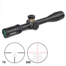 Load image into Gallery viewer, SNIPER VT 7-35x56 FFP 35MM Scope First Focal Plane Riflescope with Red/Green/Blue Illuminated MIL Reticle