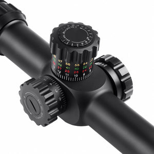 KT 10-50X60 SAL Long Range Rifle Scope 35mm Tube Side Parallax Adjustment Glass Etched Reticle Red Green Illuminated with Scope Rings