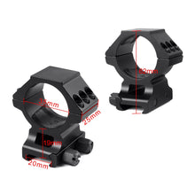 Load image into Gallery viewer, 35mm Tube Set Scope Mount Ring High Profile for Picatinny/Weaver Heavy Duty