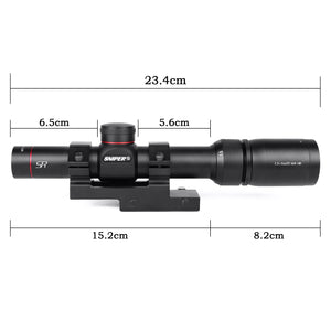 MT 1.5-5x20 WA Compact Riflescope for Hunting, Crossbow Scope, 1" Tube, Multi-Coated Lenses, Scope Mount Included