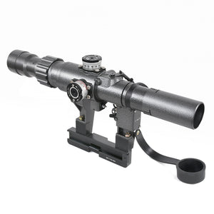 AK Scope SVD Dragunov 3-9x24mm First Focal Plane (FFP) Tactical Rifle Scope with Red Illuminated Rangefinder Reticle