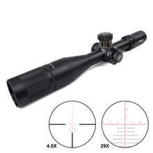 Load image into Gallery viewer, Sniper VT4.7-29x56 FFP 35MM Scope First Focal Plane Riflescope with Red/Green/Blue Illuminated Reticle