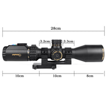Load image into Gallery viewer, Sniper WKP 3-12x44 MSAL Scope with Red, Green Illuminated Reticle with Bubble Level