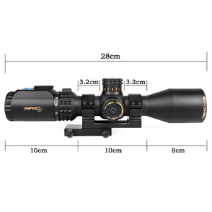 Sniper WKP 3-12x44 MSAL Scope with Red, Green Illuminated Reticle with Bubble Level