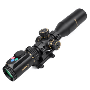 Sniper WKP 3-12x44 MSAL Scope with Red, Green Illuminated Reticle with Bubble Level