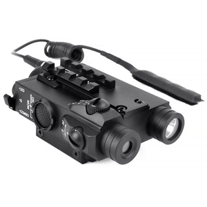 Sniper FL2000 TACTICAL Green Dot SIGHT + 200LM LED LIGHT COMBO with Pressure Cord Switch and Quick Release Mount