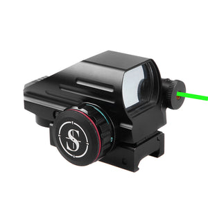 Sniper RD22LG Holographic Reflex Sight with 4 Reticles Red and Green Dot with Green Laser